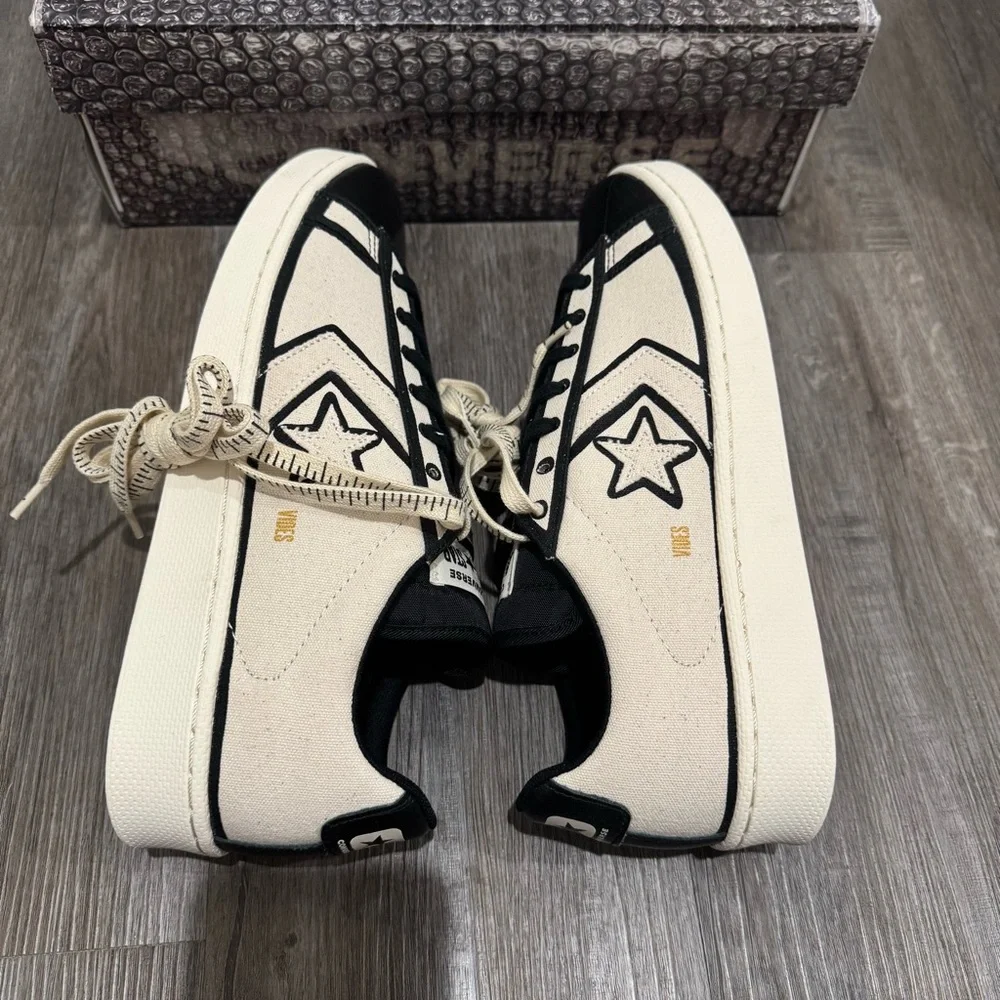 Converse Joshua Vides x Pro Leather Made in Studio Black White Low Sneakers